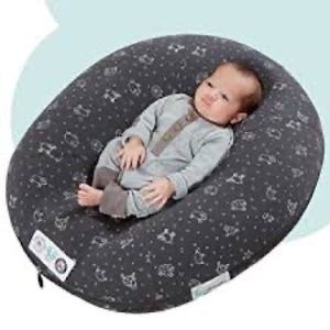 Rare hiccapop Peanut Inflatable Portable Baby Lounger for Newborn - brown